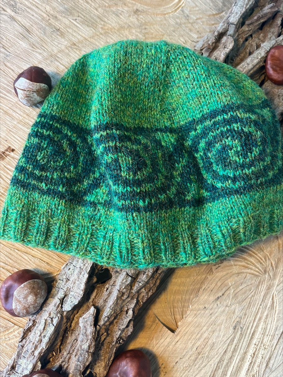 Spirals muts licht groen