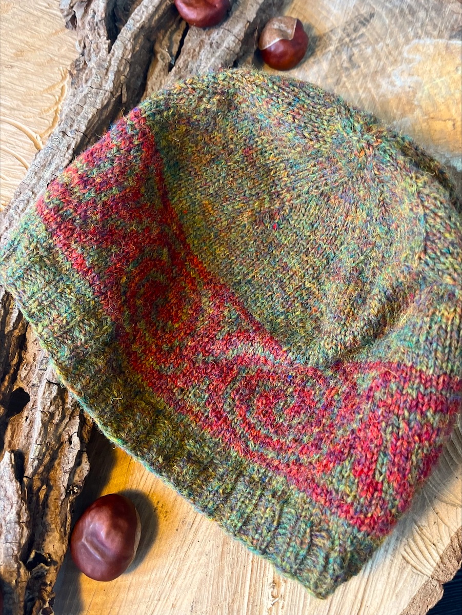 Spirals muts herfst kleuren - Afbeelding 2