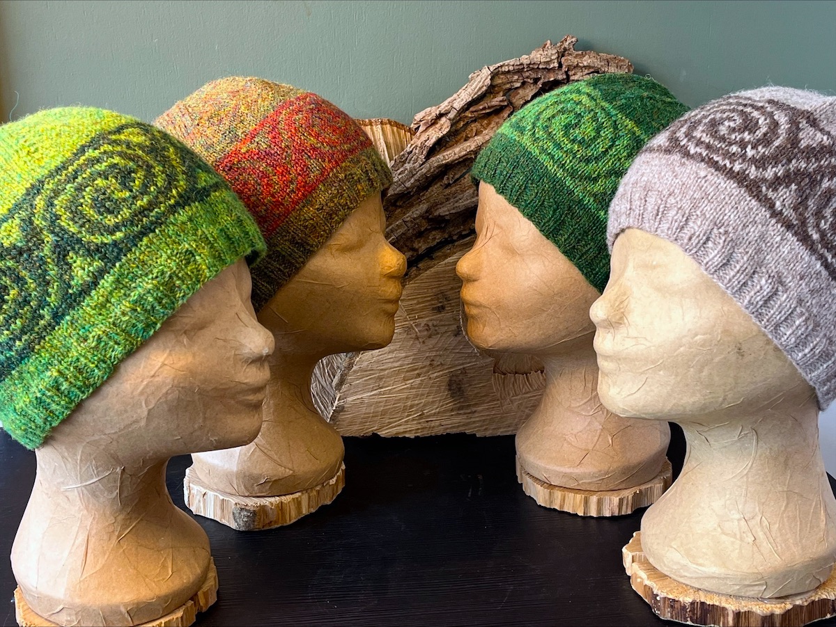 Spirals muts donker groen - Afbeelding 4